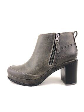 Sorel Blake Gray Leather Ankle Boots 9